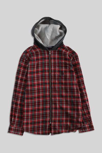 flannel hoodie urban outfitters