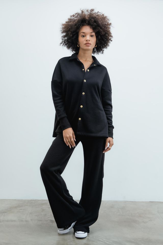 Adam Selman Sport Wide Leg Tearaway Sweatpant #1