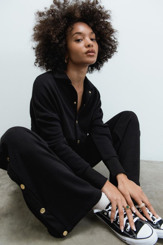 Adam Selman Sport Wide Leg Tearaway Sweatpant #3