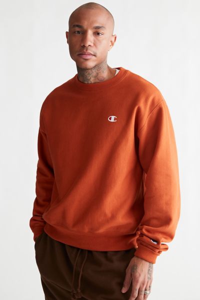 Champion Reverse Weave Crew Neck Sweatshirt,Rust