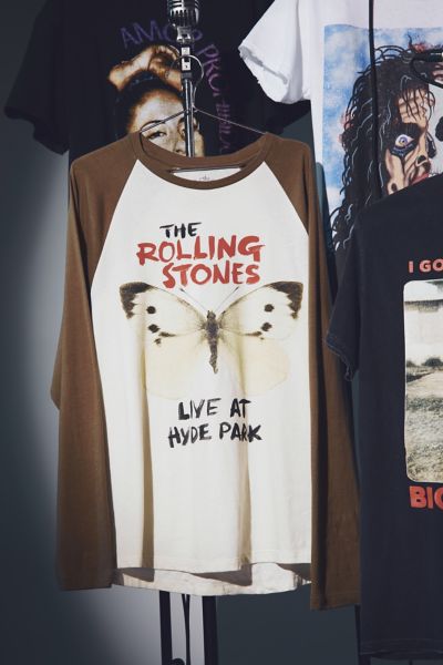 Rolling Stones Live At Hyde Park Long Sleeve Raglan Tee