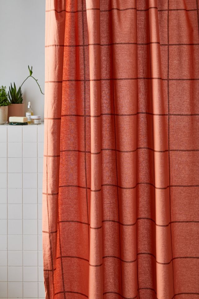 Rideau de douche à carreaux dégradés #1