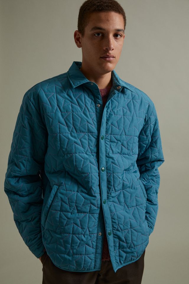 UO Quilted Pattern Shirt Jacket | Urban Outfitters