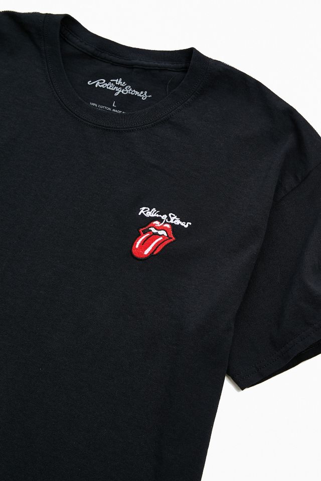 Rolling Stones Embroidered Logo Tee Urban Outfitters 5445