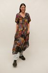 patchwork midi dress urban outfitters Urban Outfitters Premium Patchwork Midi Dress
