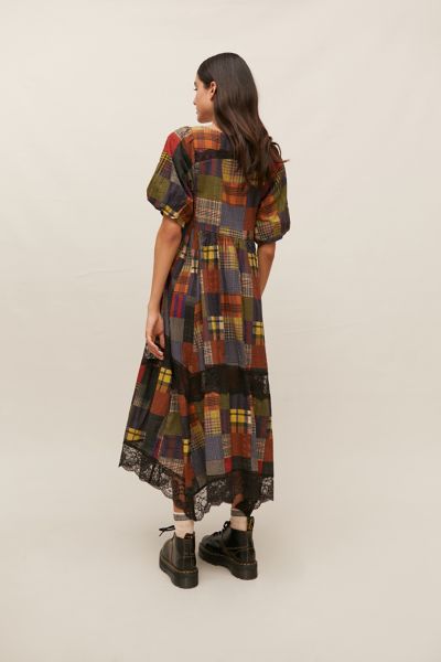 patchwork dress urban outfitters