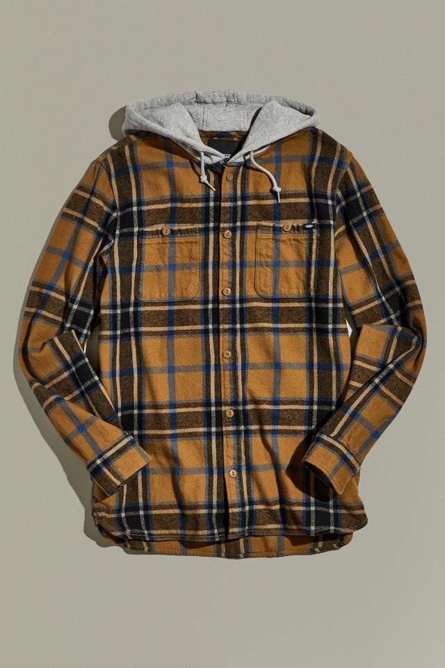 Vans Lopes Hooded Plaid Shirt | Urban Outfitters
