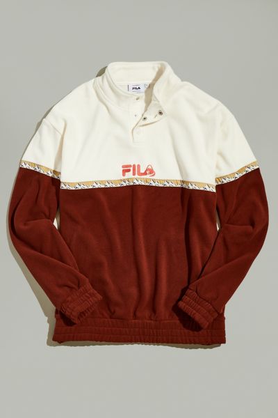 Fila store fuzzy sweatshirt