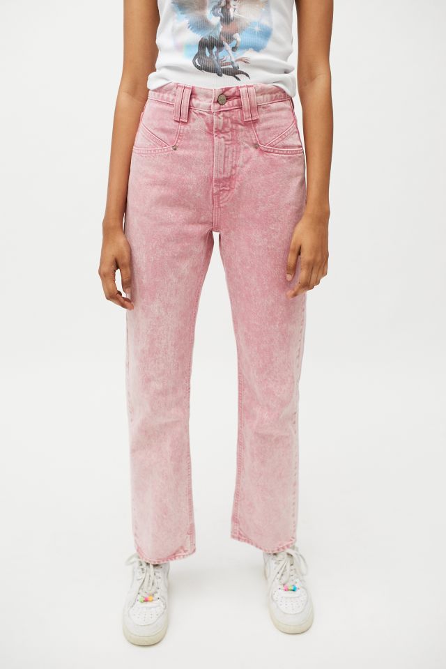 BDG Issa High-Waisted Cowboy Jean - Pink, Urban Outfitters Hong Kong  Official Site