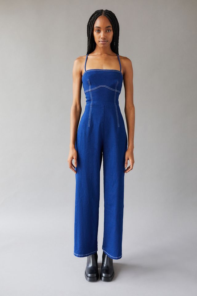 By.DYLN Cooper Strappy Back Jumpsuit Urban Outfitters