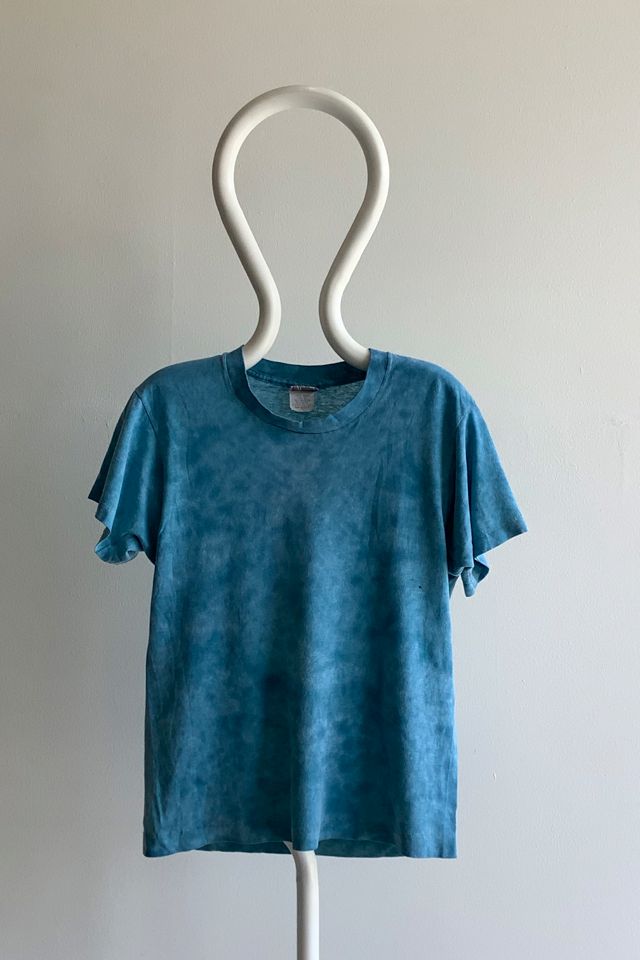 Vintage 80's Blue Tie Dye Tshirt Urban Outfitters