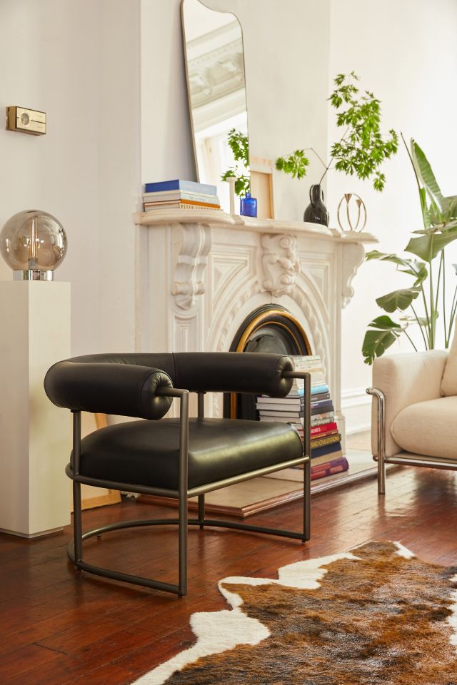 Urban outfitters leather discount chair