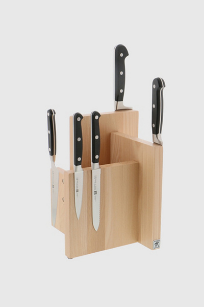 ZWILLING Italian Square Magnetic Knife Block in Natural Beechwood at Urban Outfitters