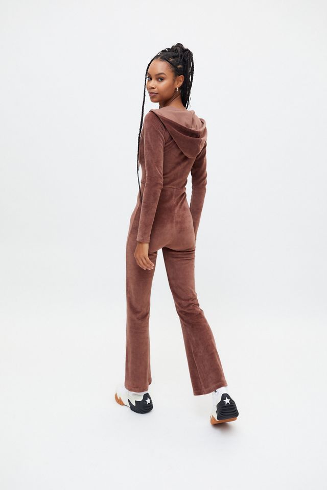 iets frans… Kenny Velour Catsuit Jumpsuit #1