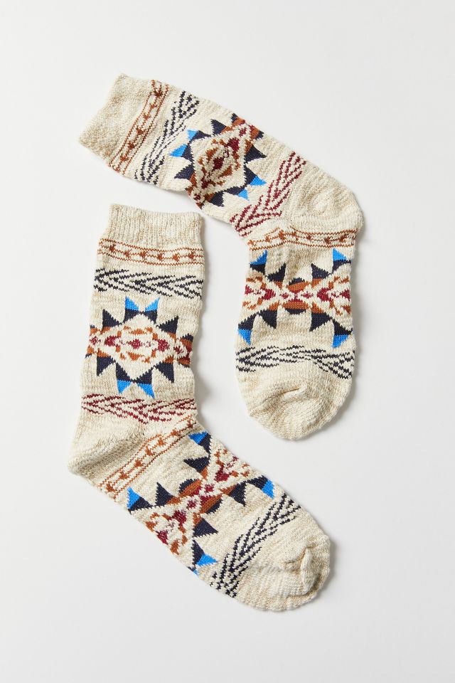 Geo Print Camp Sock | Urban Outfitters