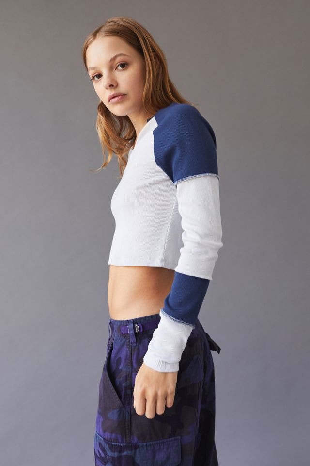 BDG Carmen Colorblock Long Sleeve Tee #4