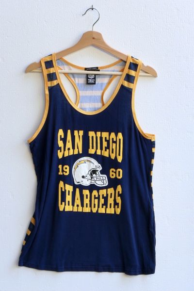 Chargers tank shop top jersey