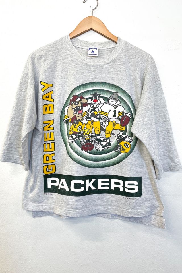 Vintage Toons and Packers 3/4 Sleeve Shirt