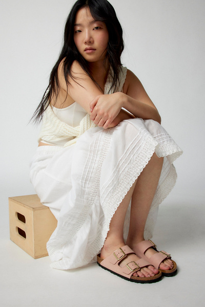 Birkenstock Arizona Big Buckle Slippers In Pink