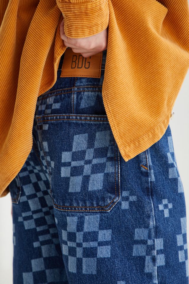 BDG Bow Fit Jean – Checkerboard Print #3