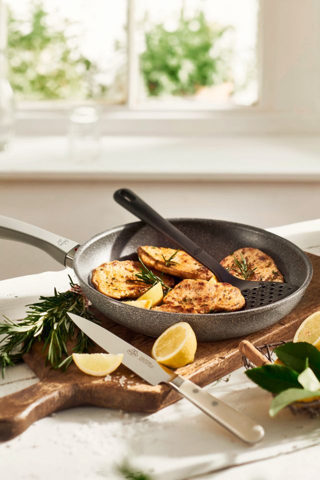 Ballarini Parma 2-Piece Aluminum Nonstick Fry Pan Set, Gray