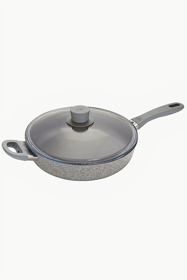 Shop Ballarini Parma Plus Aluminum Nonstick Sauté Pan With Lid In Grey At Urban Outfitters