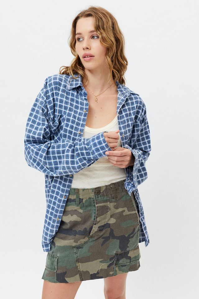 Urban Renewal Vintage Western Snap Flannel Shirt Urban Outfitters Canada