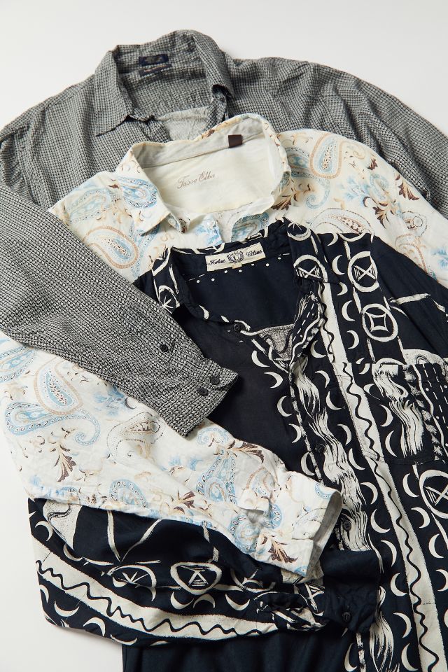 Urban Renewal Vintage Abstract Print Long Sleeve Shirt #1