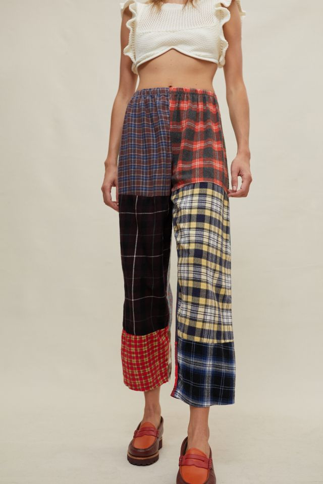 Urban Renewal Remade Plaid Crossover Pant