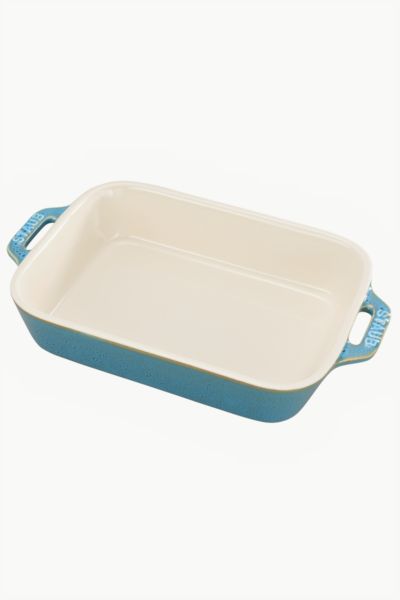 Staub Ceramic 7.5-inch X 6-inch Rectangular Baking Dish In Rustic Turquoise