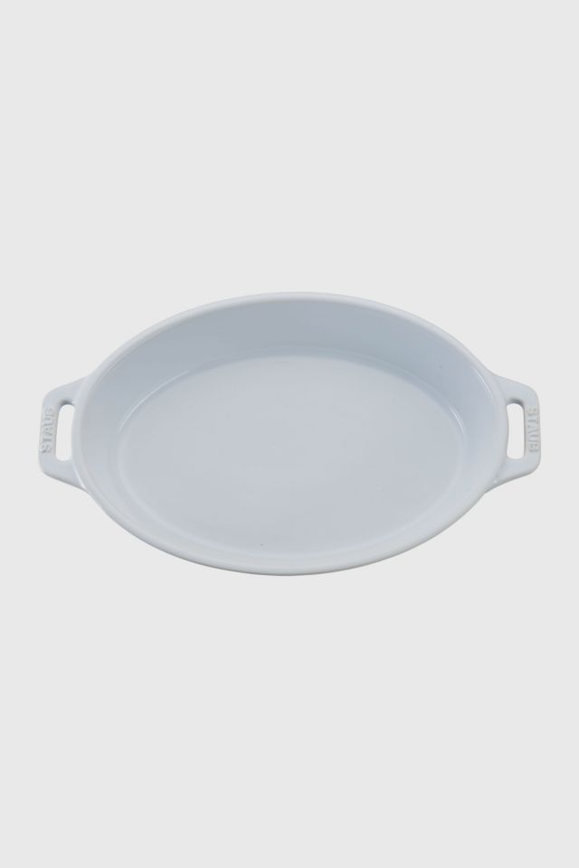  STAUB Ceramics Oval Baking Dish, 9-inch, Dark Blue