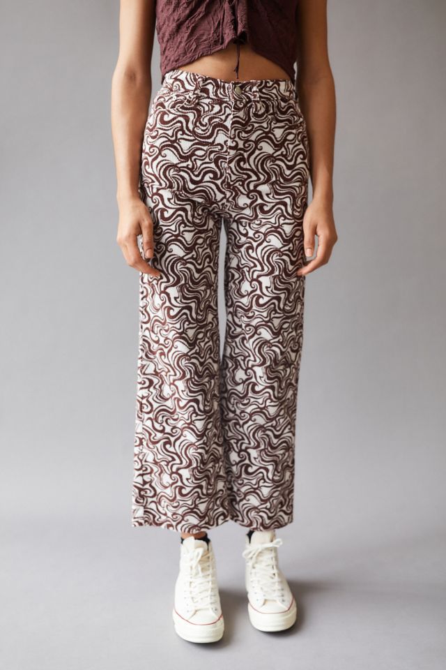 BDG High & Wide Printed Corduroy Pant #3