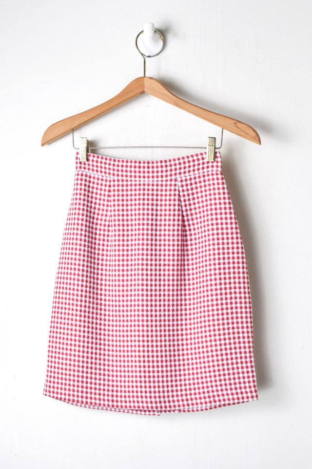 Gingham 90s skirt best sale