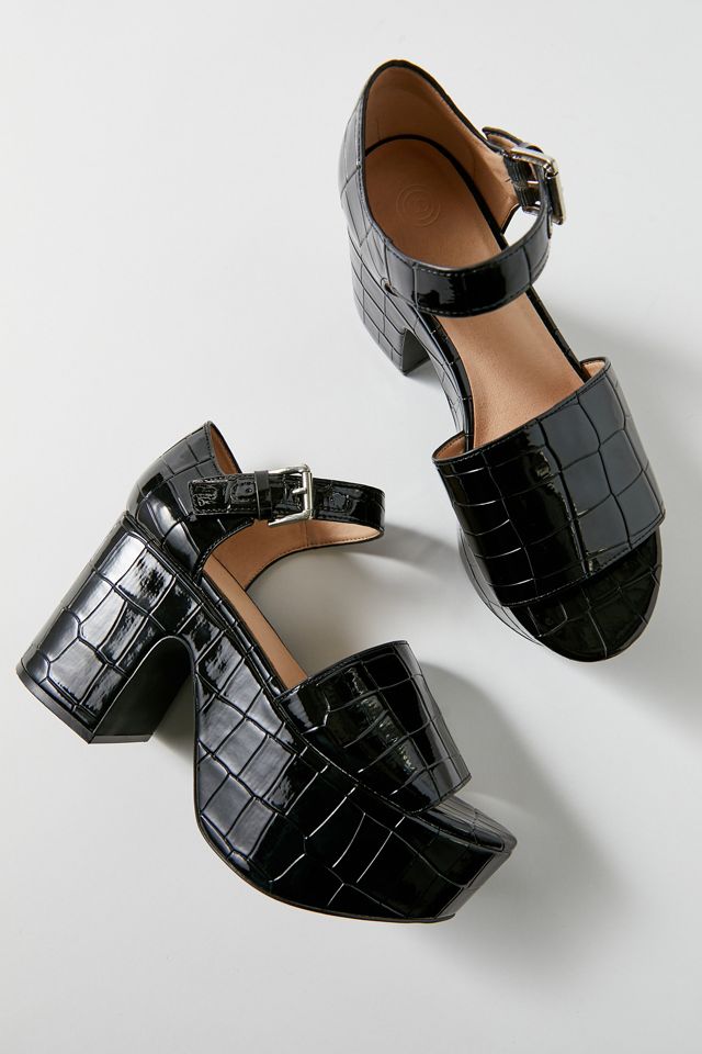 UO Sofia Croc Platform Heel #1
