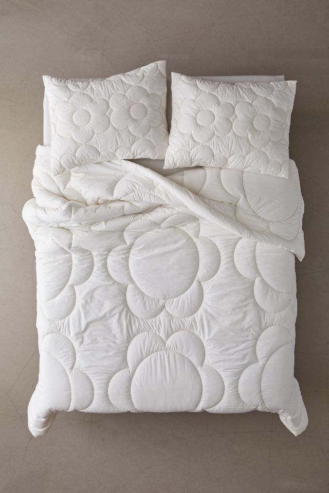 Daisy Puff Organic Cotton Percale Comforter #1