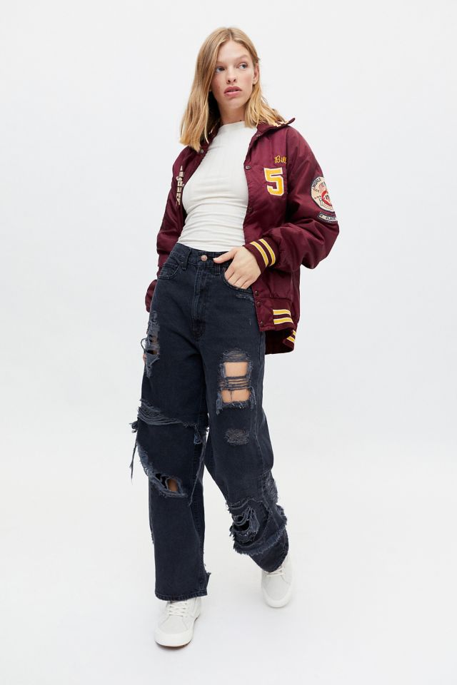 BDG Skylar High-Waisted Baggy Jean - Deconstructed | Urban Outfitters ...