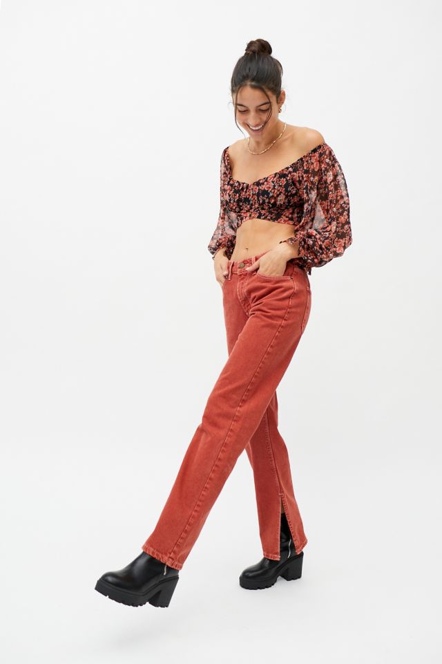 Urban outfitters red store jeans