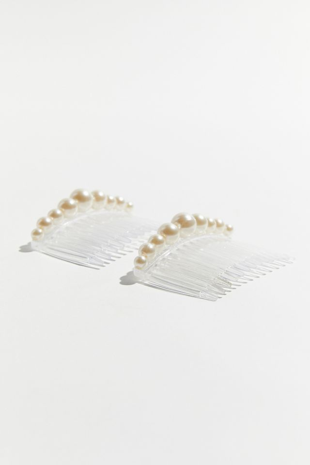 Vintage Pearl Hair Comb Set #2