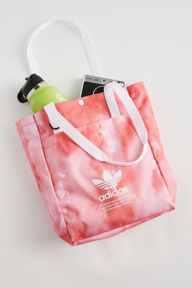 NEW Adidas Originals SIMPLE TOTE BAG Trefoil Logo Tie Dye Grey Bag- FREE  SHIP