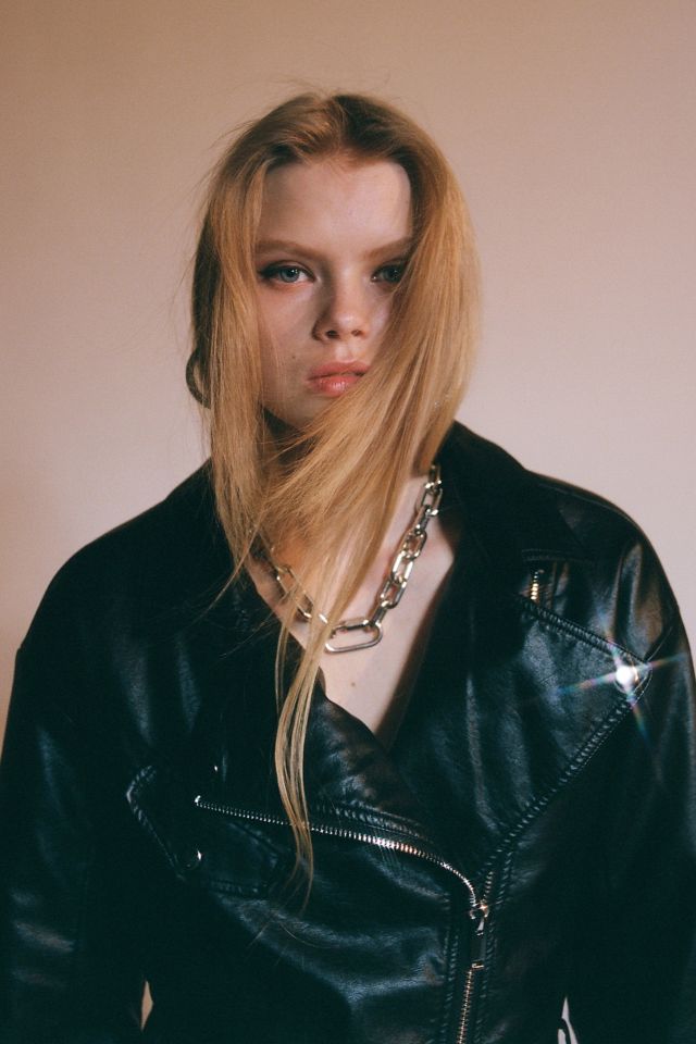 Veste Moto Pattie en Similicuir BDG #1