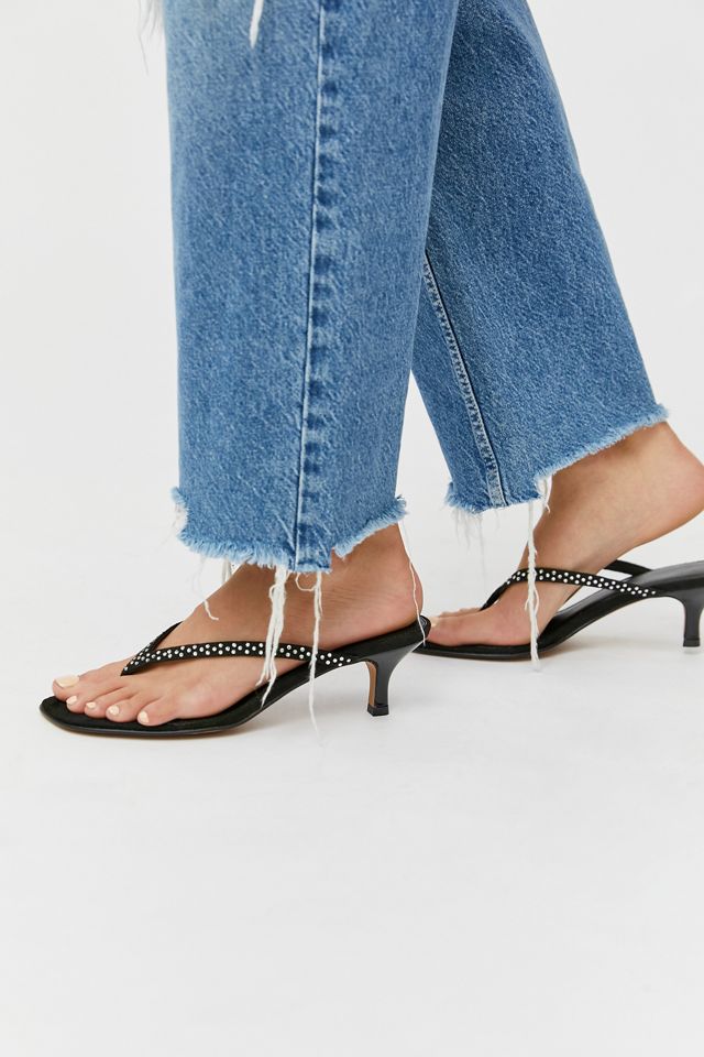 UO Stassi Diamond Thong Heel Urban Outfitters