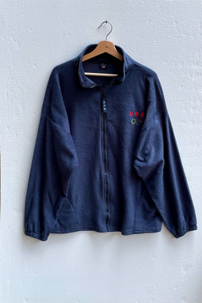 Vintage USA Olympic Rings Polar Fleece Jacket | Urban Outfitters