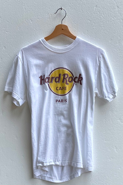 Hard Rock CAFE PARIS Tシャツ ホワイト Vintage Hard Rock Café Paris T-shirt | Urban Outfitters