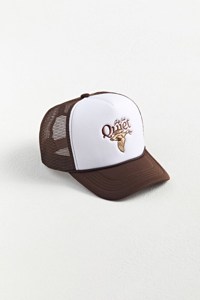 Quiet Golf Flocking Trucker Hat Urban Outfitters