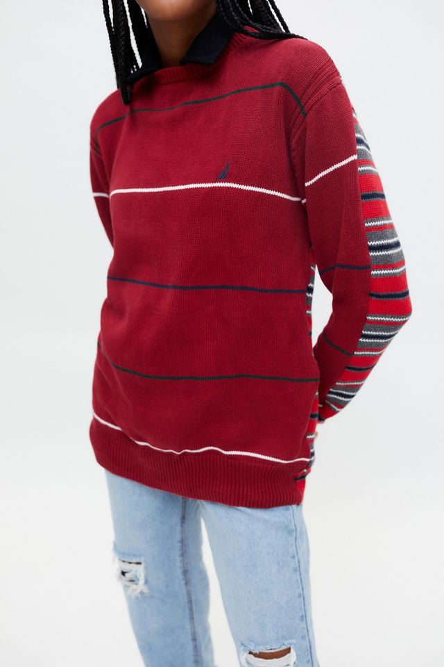 Urban Renewal Recycled Front & Back Spliced Crew Neck Sweater Urban