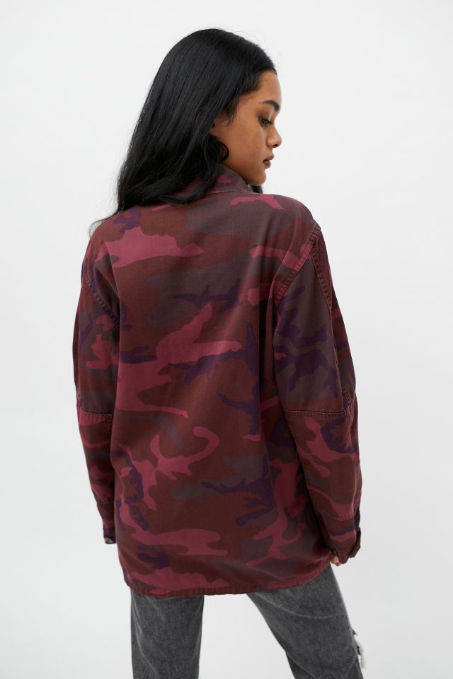 Burgundy hot sale camo jacket