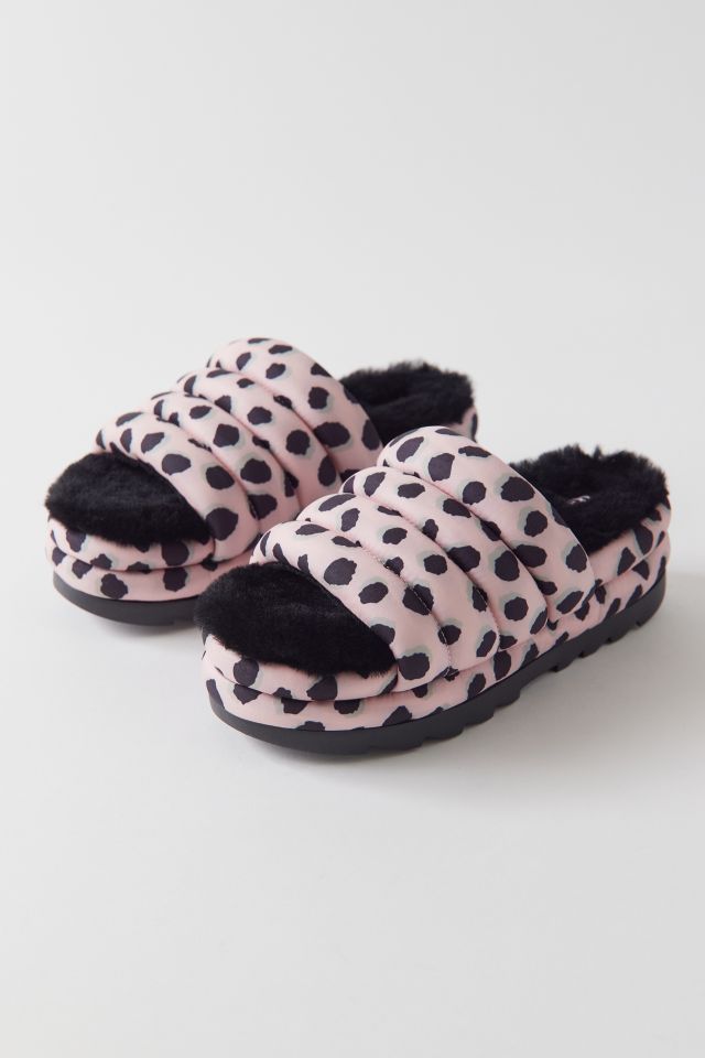 UGG Puft Maxi Cheetah Print Slide Sandal