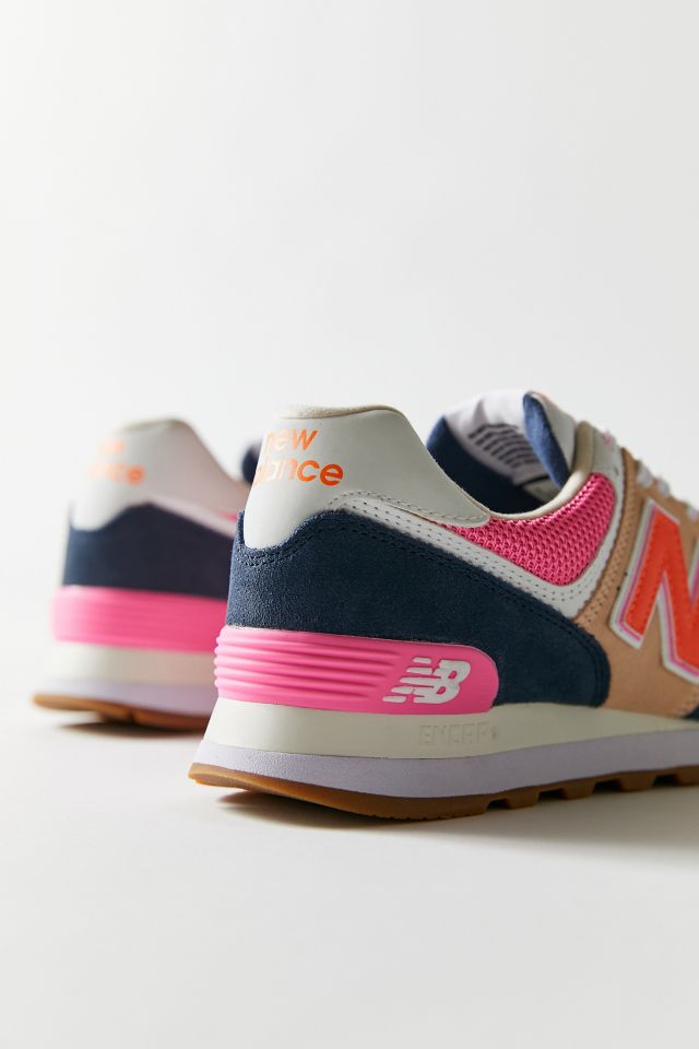 New balance sales color block shoes