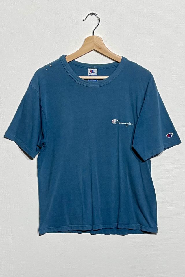 Champion blue outlet tee