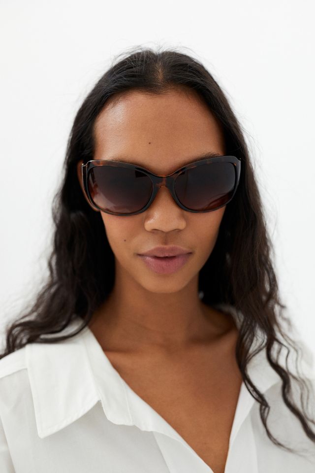 Faye Wraparound Shield Sunglasses #1